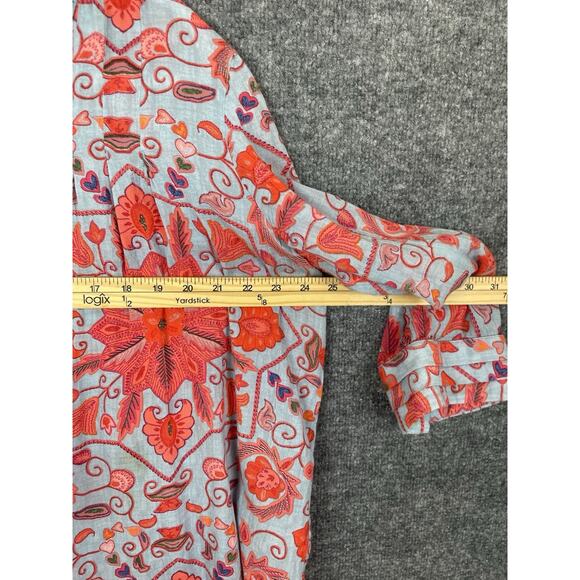 Soft Surroundings Boho Print Button Top Women’s Size Large - Picture 5 of 11